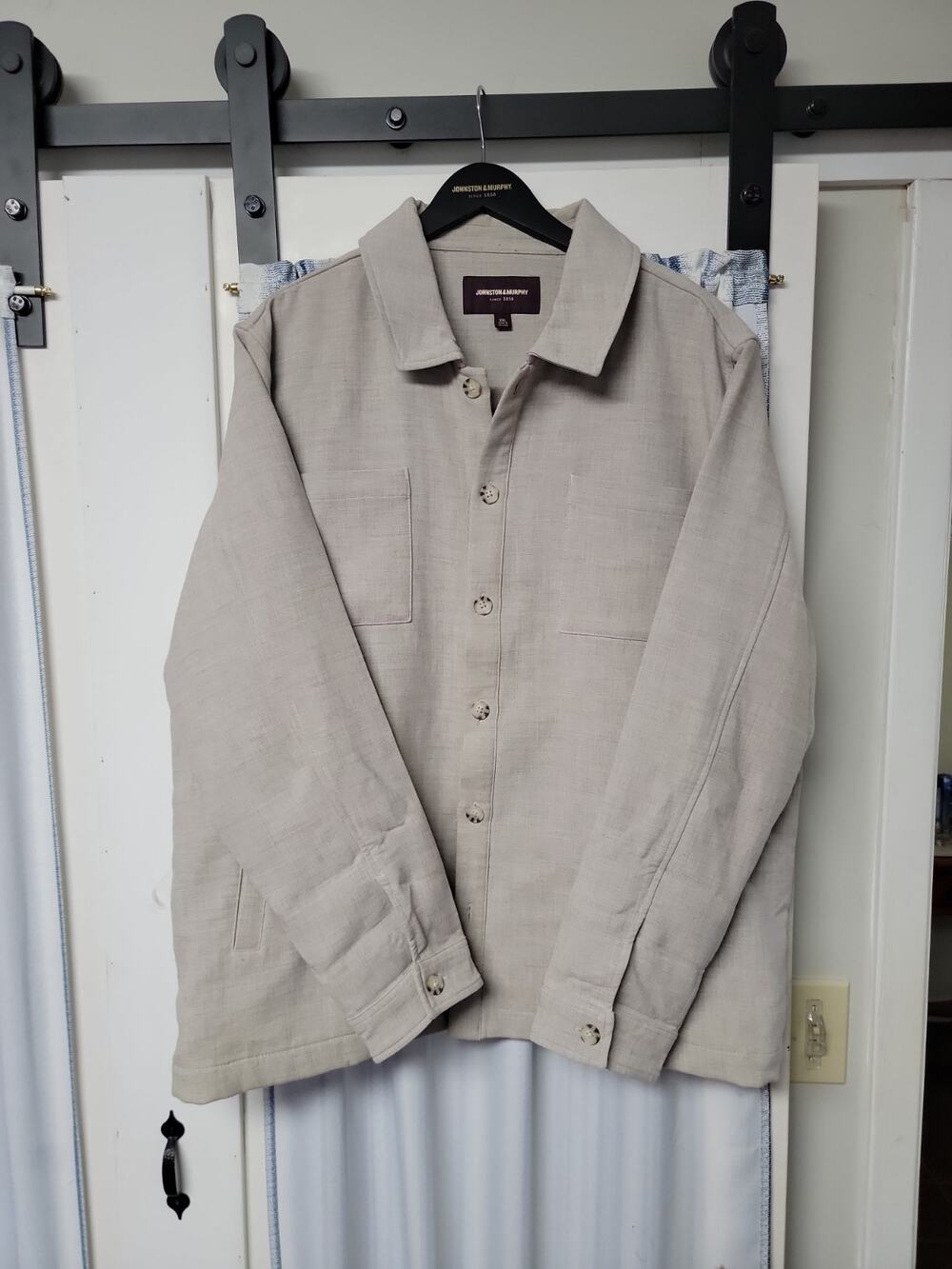 Johnston & Murphy Mens XXL Shirt Jacket beige